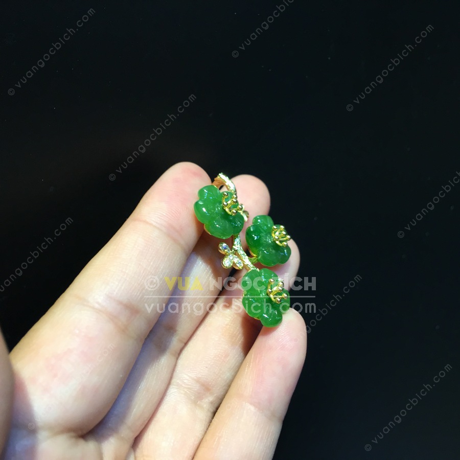 Mặt Dây Hoa 5 Cánh Ngọc Bích Nephrite Jade VIP (VNB-MD326) 10 Mặt Dây Hoa 5 Cánh Ngọc Bích Nephrite Jade VIP (VNB-MD326) - Hình ảnh 8