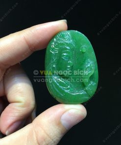 Mặt Dây Phật Bà Quan Âm Ngọc Bích Nephrite Jade VNB-MD213) 10 Mặt Dây Phật Bà Quan Âm Ngọc Bích Nephrite Jade VNB-MD213) 5