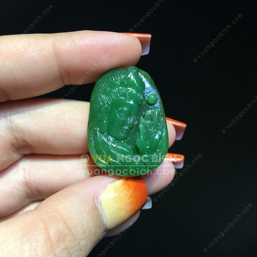 Mặt Dây Phật Bà Quan Âm Ngọc Bích Nephrite Jade (VNB-MD215) 7 Mặt Dây Phật Bà Quan Âm Ngọc Bích Nephrite Jade (VNB-MD215) - Hình ảnh 5