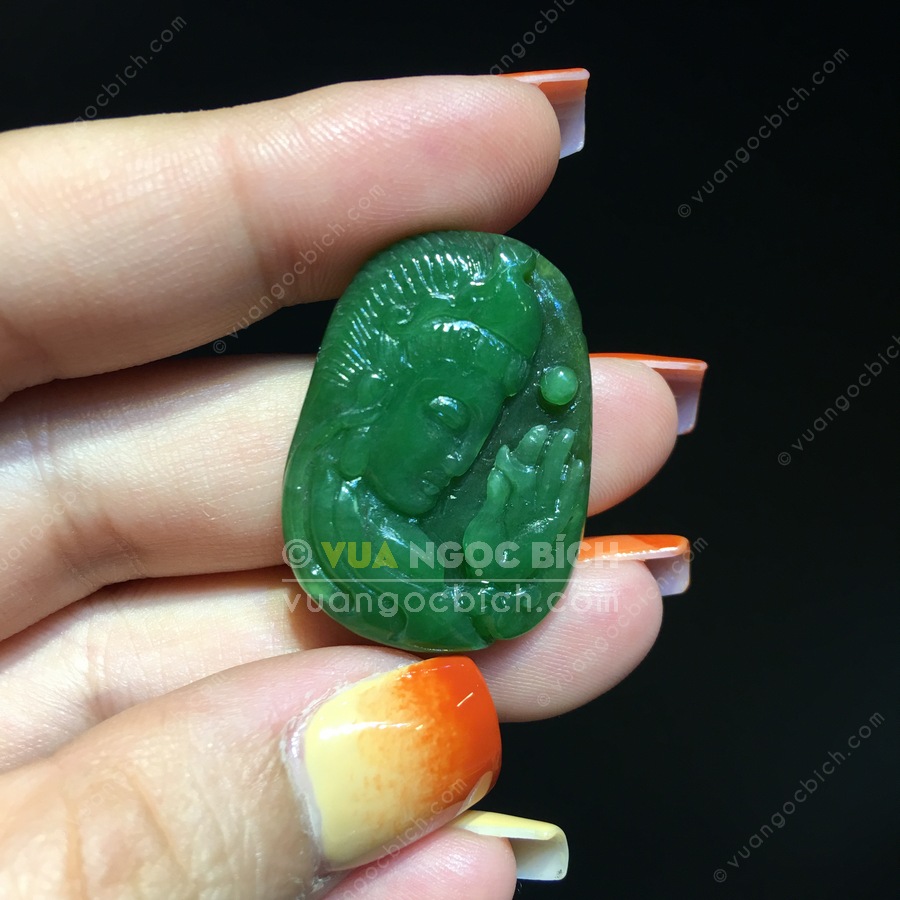 Mặt Dây Phật Bà Quan Âm Ngọc Bích Nephrite Jade (VNB-MD215) 6 Mặt Dây Phật Bà Quan Âm Ngọc Bích Nephrite Jade (VNB-MD215) - Hình ảnh 4