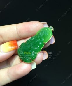 Mặt Phật Bà Quan Âm Ngọc Bích RUS VVIP Bọc Vàng (VNB-MD206-1) 10