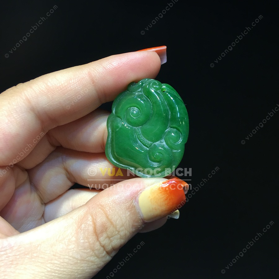 Mặt Như Ý Ngọc Bích Nephrite Jade (VNB-MD222) 3 Mặt Như Ý Ngọc Bích Nephrite Jade (VNB-MD222)