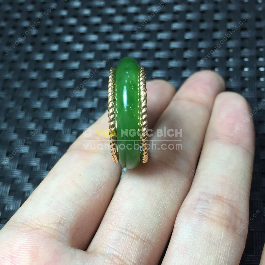 Nhẫn Bầu Ngọc Bích Nephrite Jade (VNB-NN048-2) 6 Nhẫn Bầu Ngọc Bích Nephrite Jade (VNB-NN048-2) - Hình ảnh 4