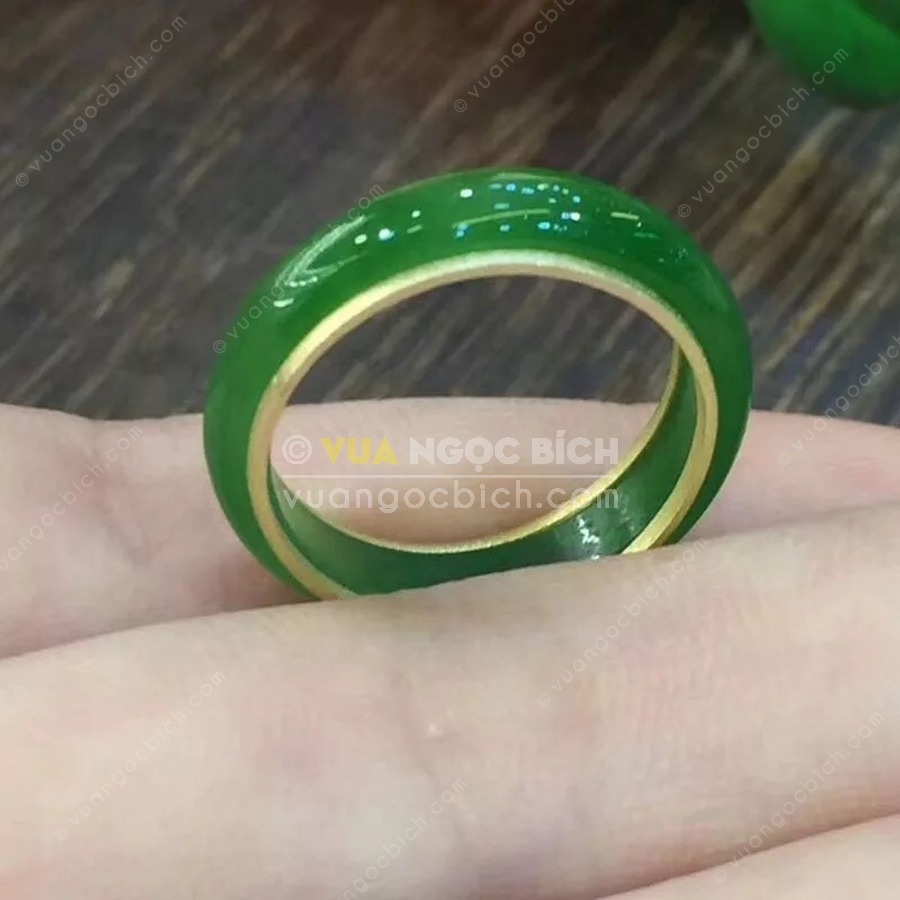 Nhẫn Bầu Ngọc Bích Nephrite Jade (VNB-NN048-3) 7 Nhẫn Bầu Ngọc Bích Nephrite Jade (VNB-NN048-3) - Hình ảnh 5
