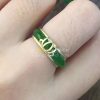 Nhẫn Bầu Ngọc Bích Nephrite Jade (VNB-NN048-3) 2 Nhẫn Bầu Ngọc Bích Nephrite Jade (VNB-NN048-3) 2