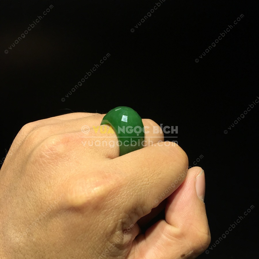 Nhẫn Yên Ngựa Ngọc Bích Nephrite Jade (VNB-NN109) 4 Nhẫn Yên Ngựa Ngọc Bích Nephrite Jade (VNB-NN109) - Hình ảnh 2