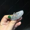 Trâm Cài Áo Ngọc Bích Nephrite Jade (VNB-TCA005) 2