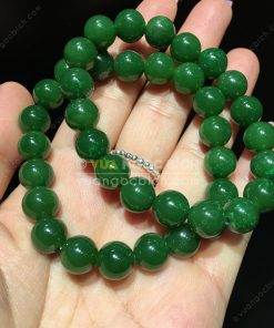 Vòng Tay Ngọc Bích Nephrite Jade 10mm VIP (VNB-VT050-2) 6