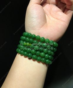 Vòng Tay Ngọc Bích Nephrite Jade 10mm VIP (VNB-VT050-2) 4